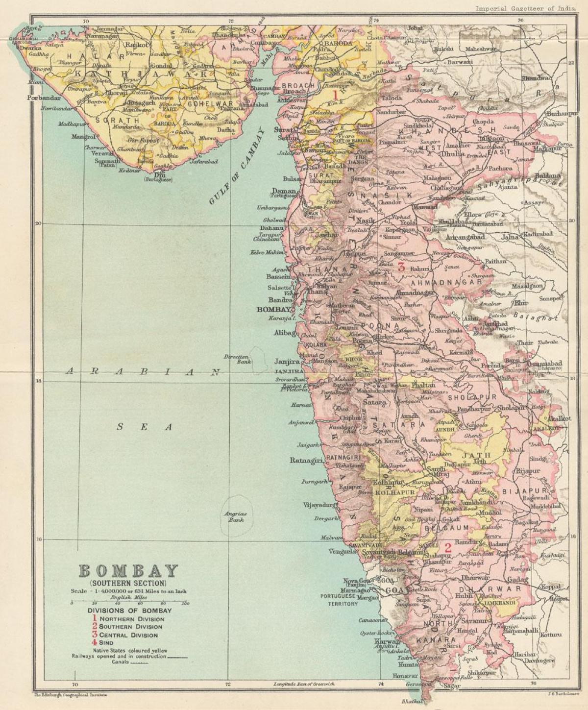 peta Bombay presiden