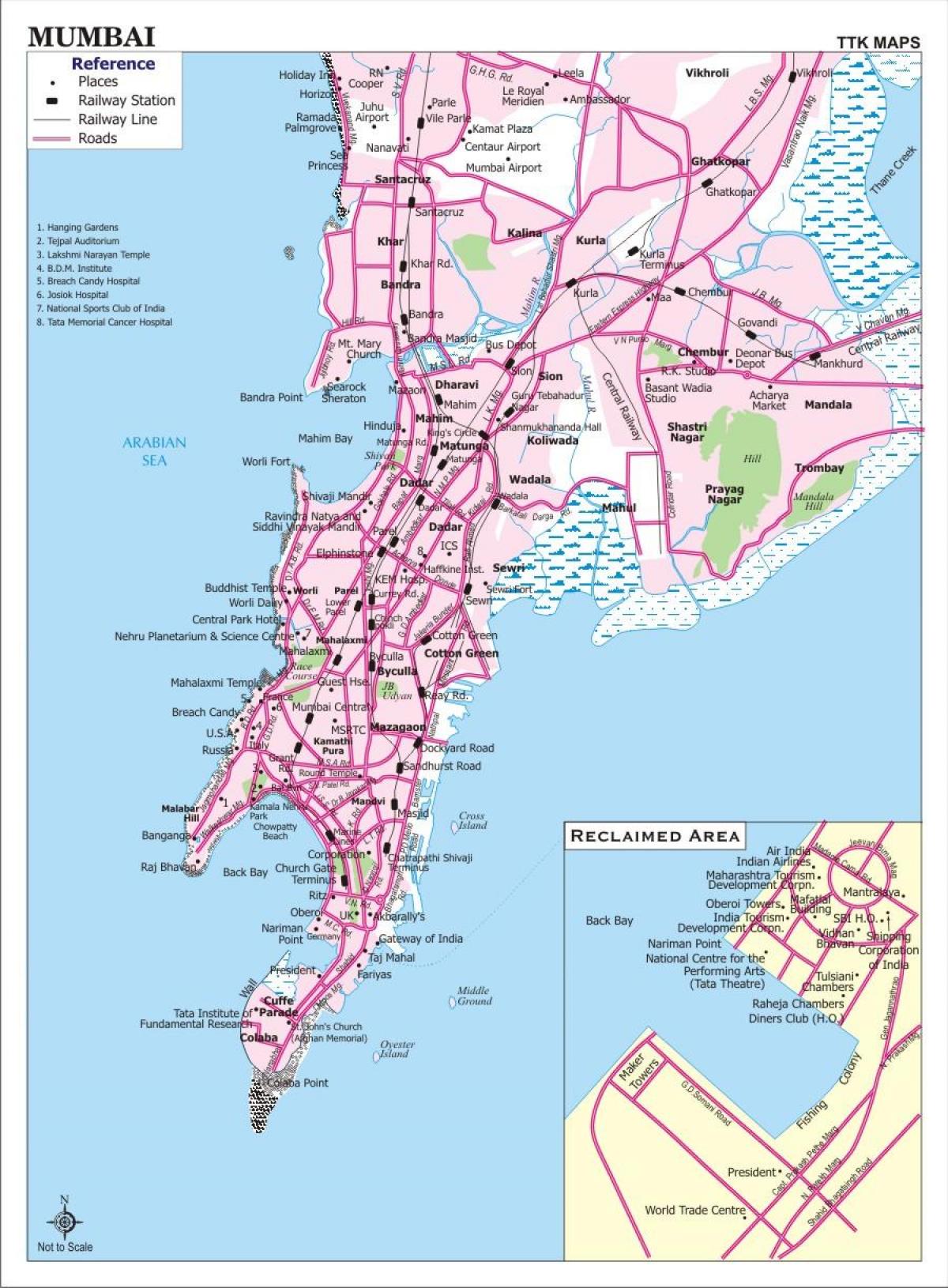 Mumbai bas peta laluan