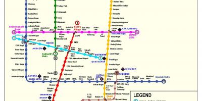 Metro Mumbai peta laluan