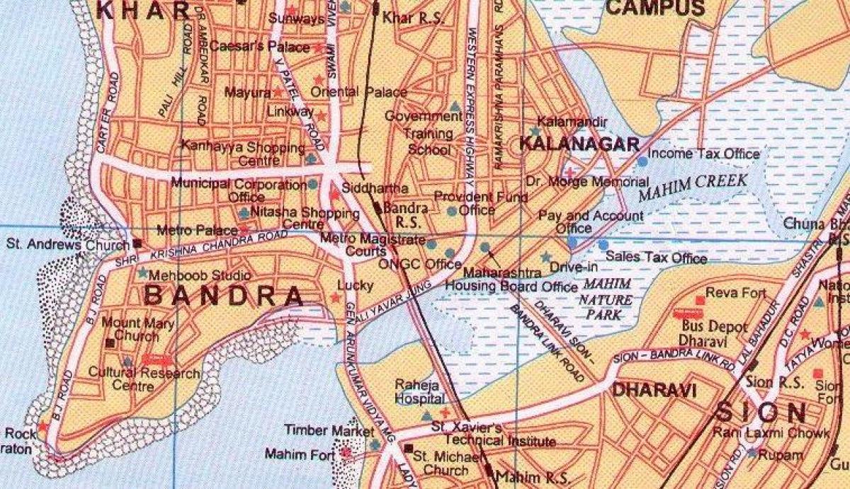 peta bandar Mumbai