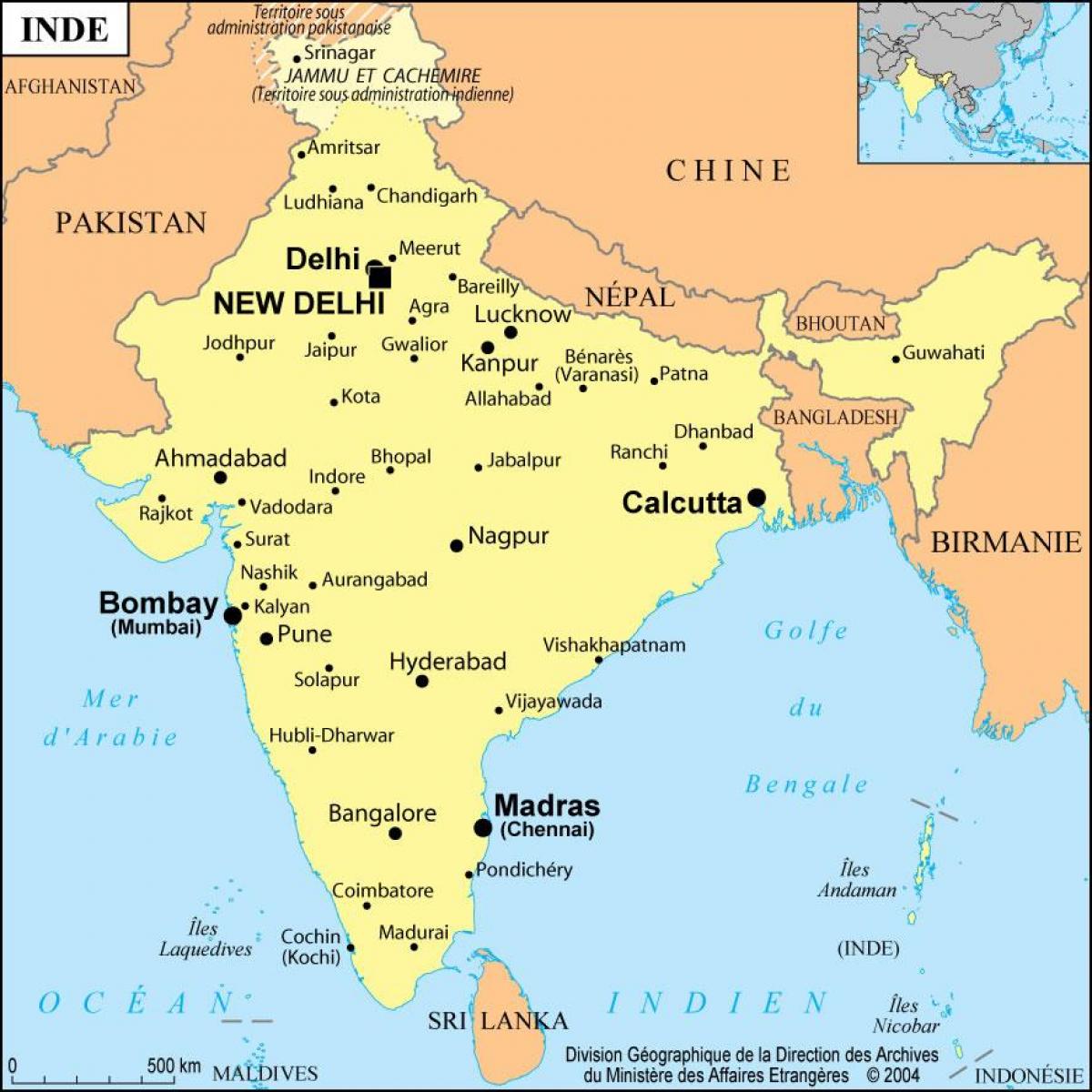 Bombay pada peta dunia