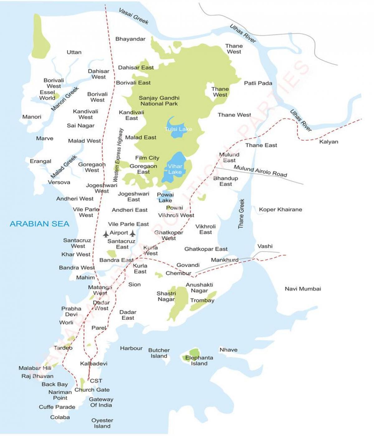 Bombay negeri peta