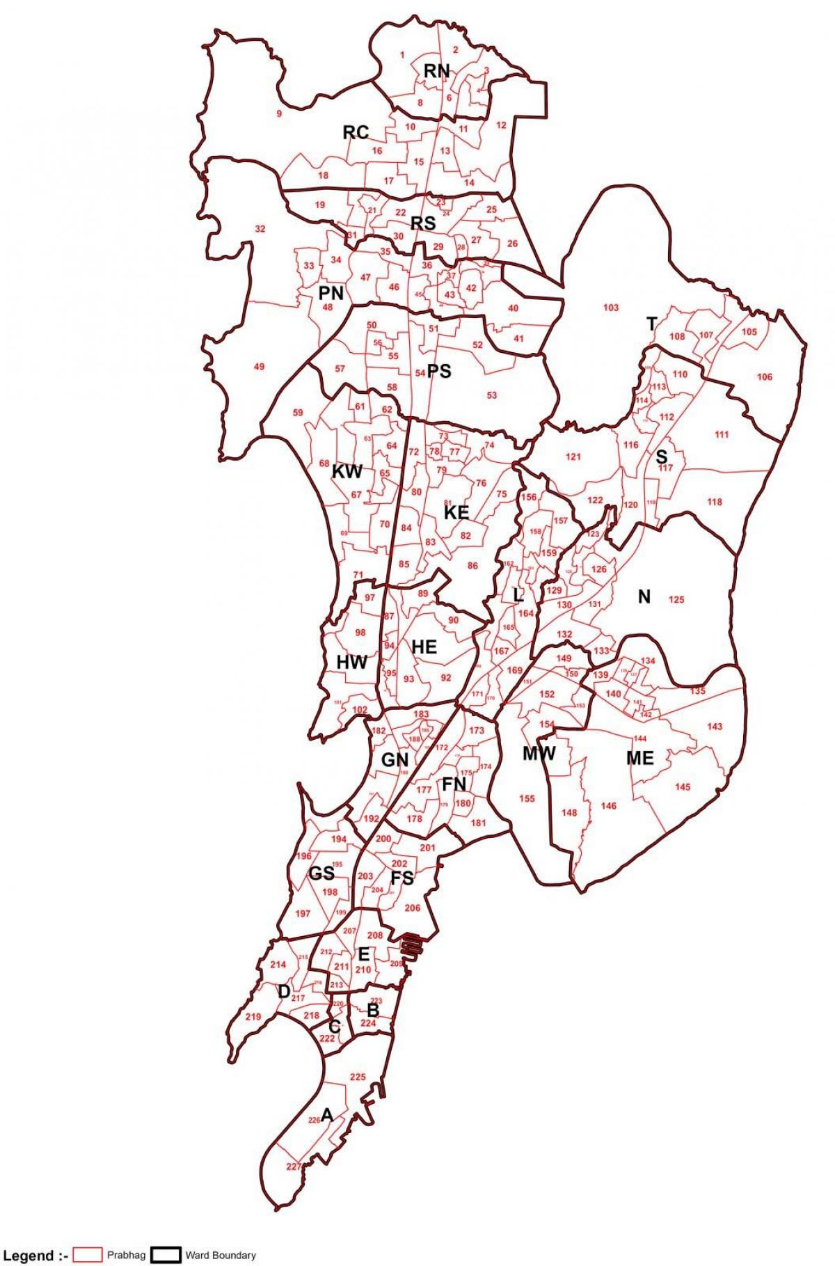 Mumbai peta kawasan yang bijak