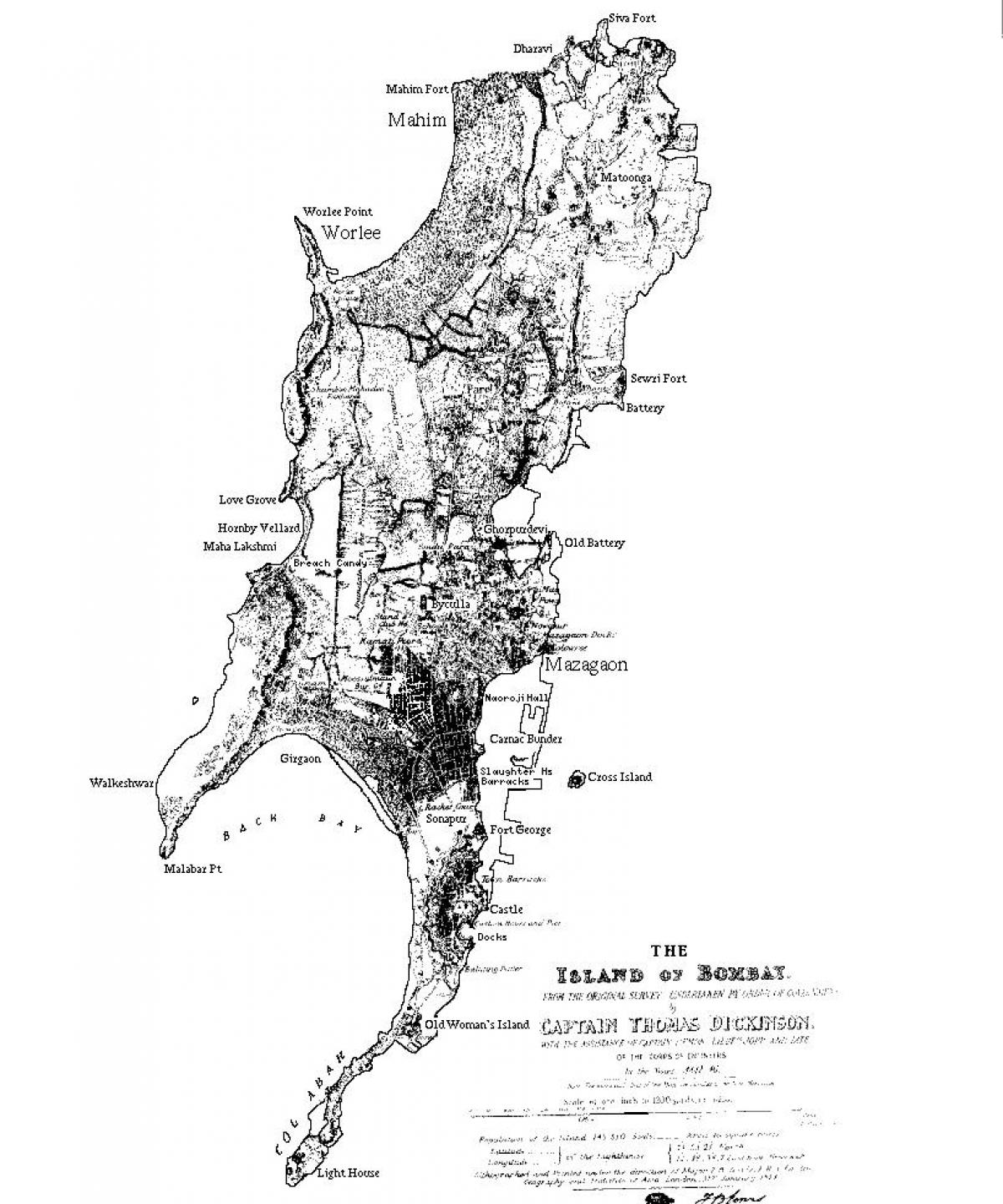 peta Mumbai pulau