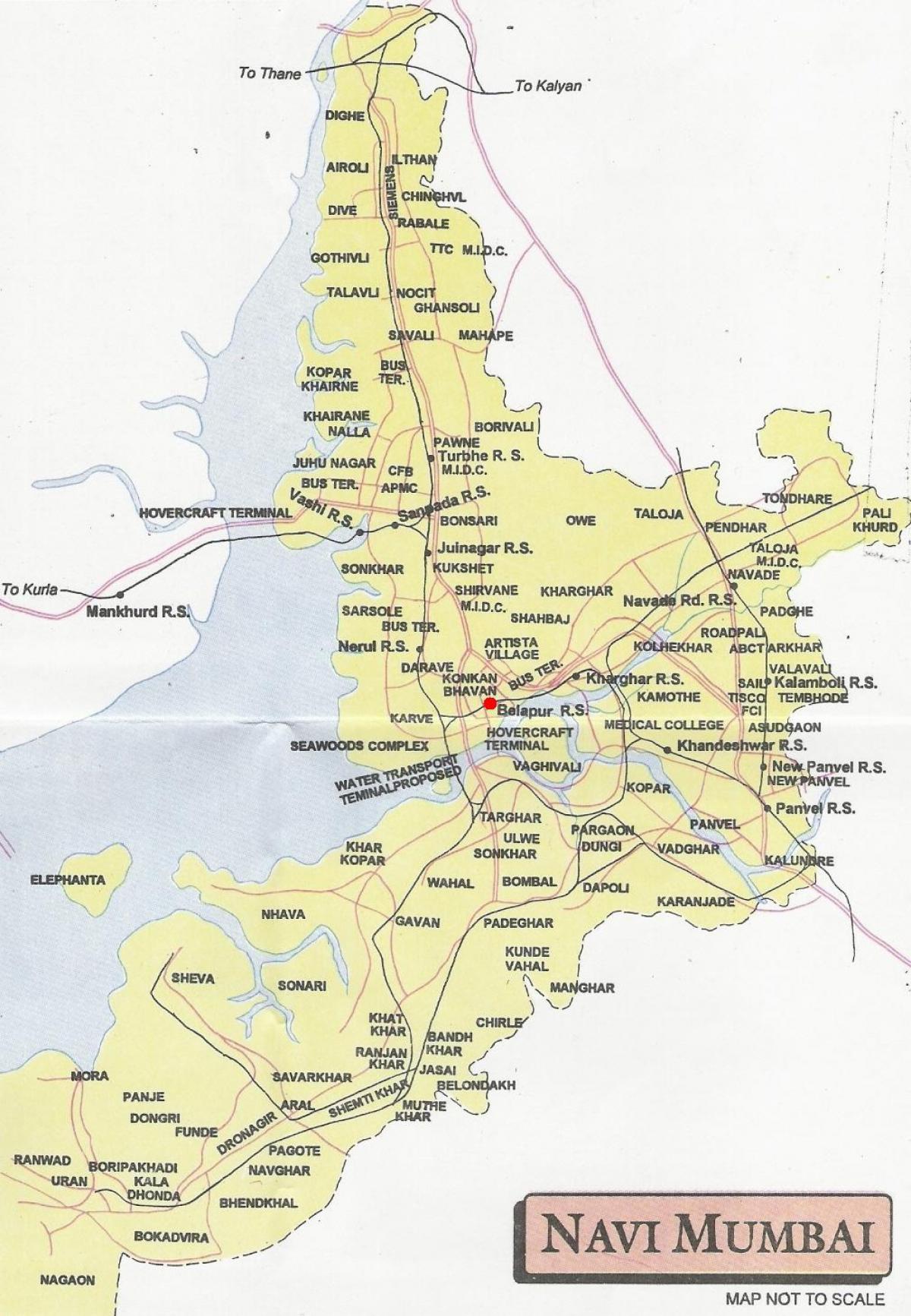 peta navi bandar Mumbai